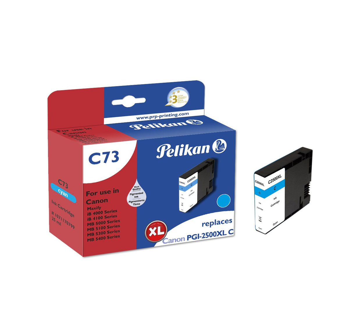 Cartucho Pelikan Canon C73 Pgi2500xl Cian Compatible