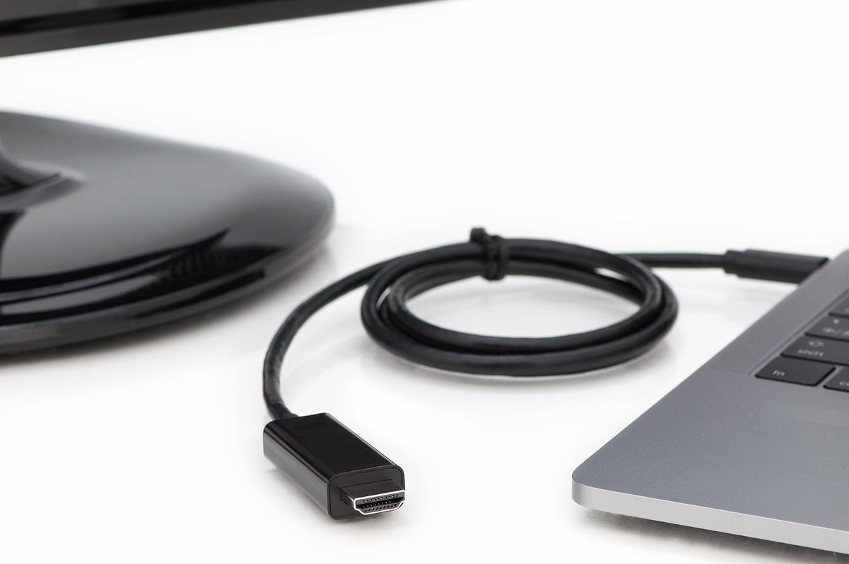 EAN 4016032451327 - Digitus AK-300330-050-S adaptador de cable de vídeo 5 m USB Tipo C DisplayPort Negro imagen 4
