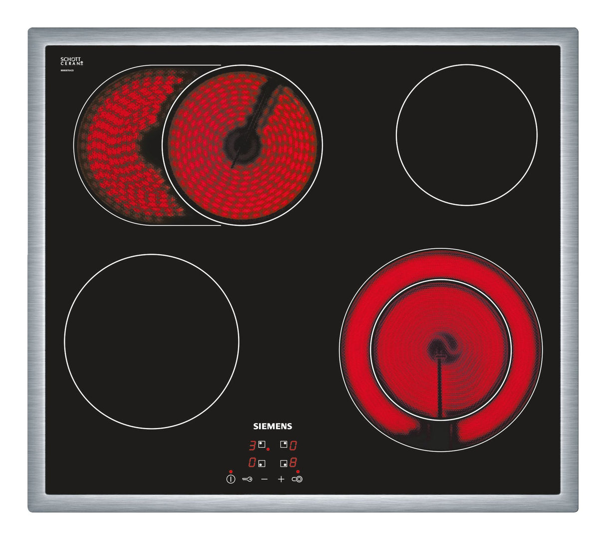 EAN 4242003612316 - Siemens ET645HN17E hobs Negro Integrado Cerámico 4 zona(s) imagen 1