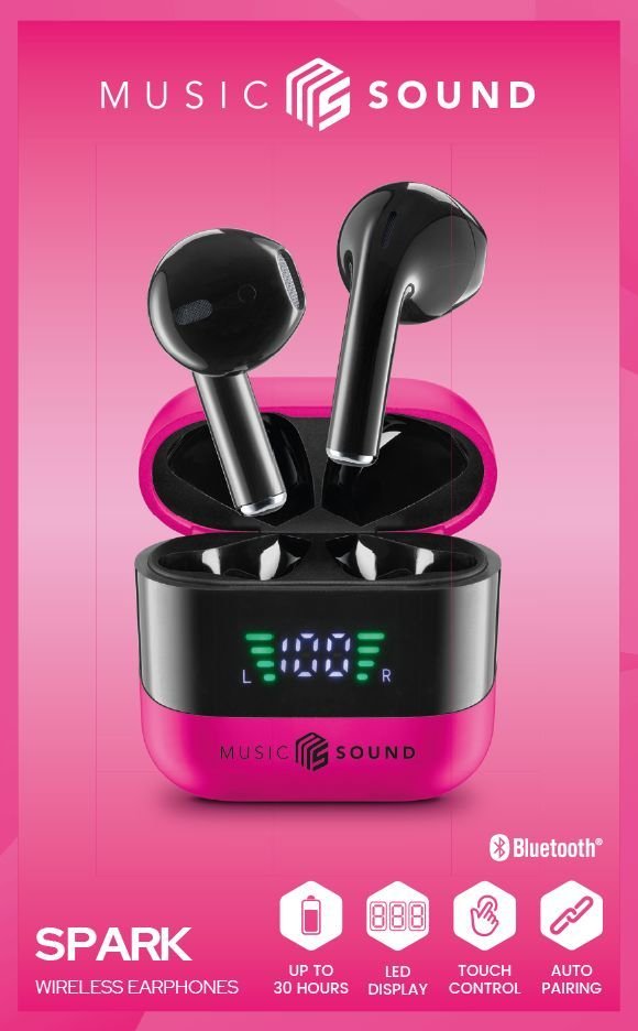 EAN 8018080488634 - Music Sound 8018080488634 Auriculares True Wireless Stereo (TWS) Dentro de oído Llamadas/Música Bluetooth imagen 2