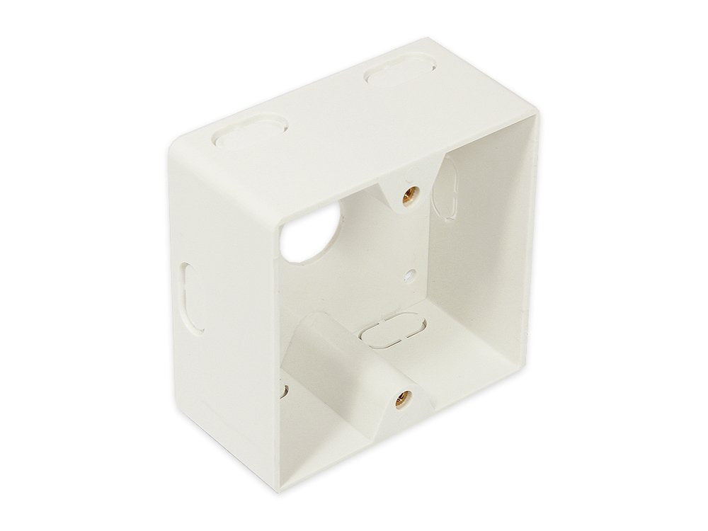 Aufputzgehäuse, 80x80x40mm, Perlweiss Ral1013, Good Connections®