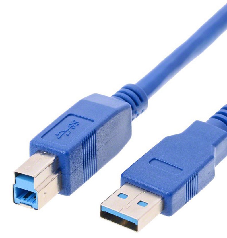 Helos Cable Usb 3.0 Macho A Macho B, 1,8 M Azul