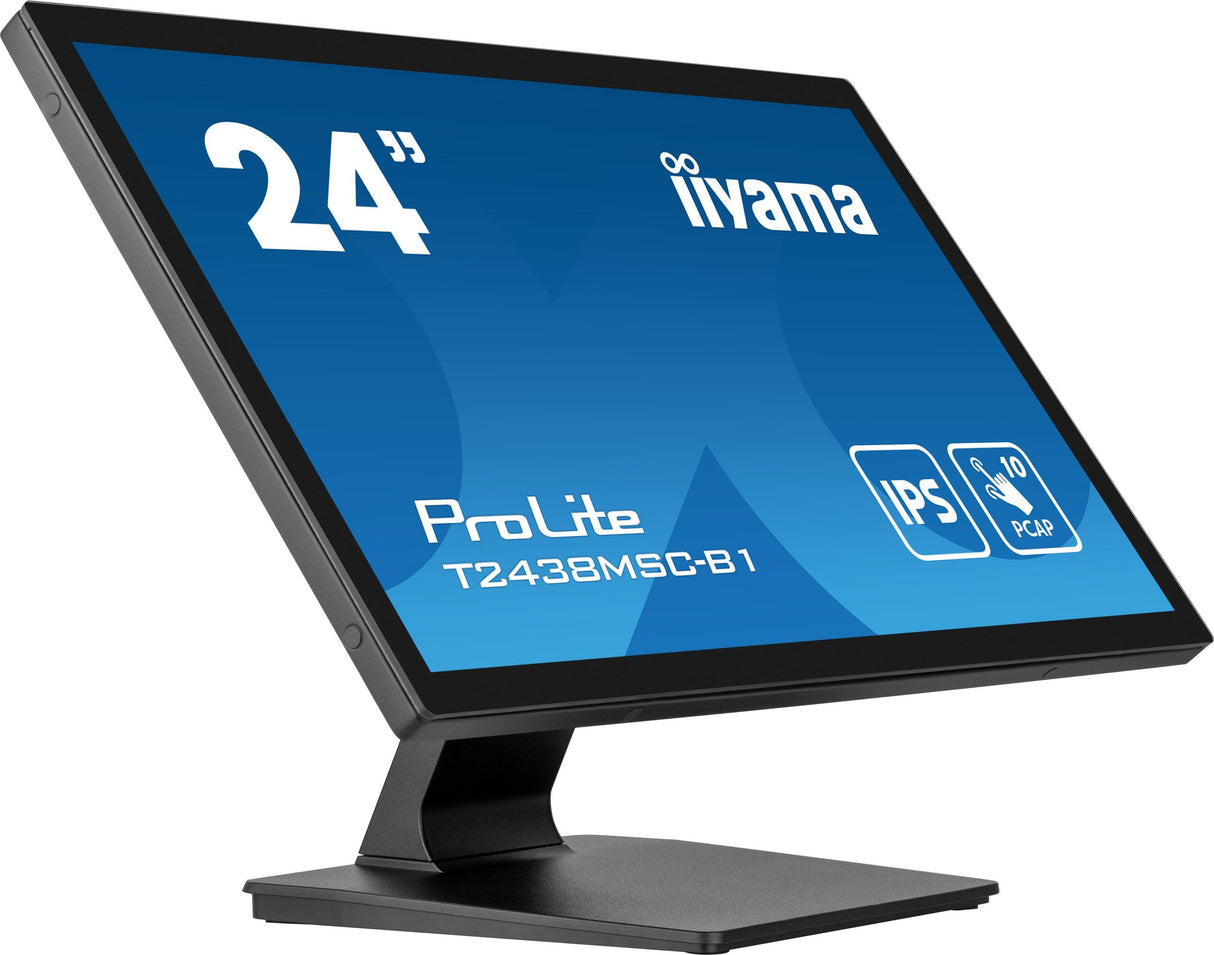 Iiyama Prolite T2438msc-B1, Monitor Led 61 Cm 24", Negro (Mate), Fullhd, Ips, Pantalla Táctil T2438msc-B1