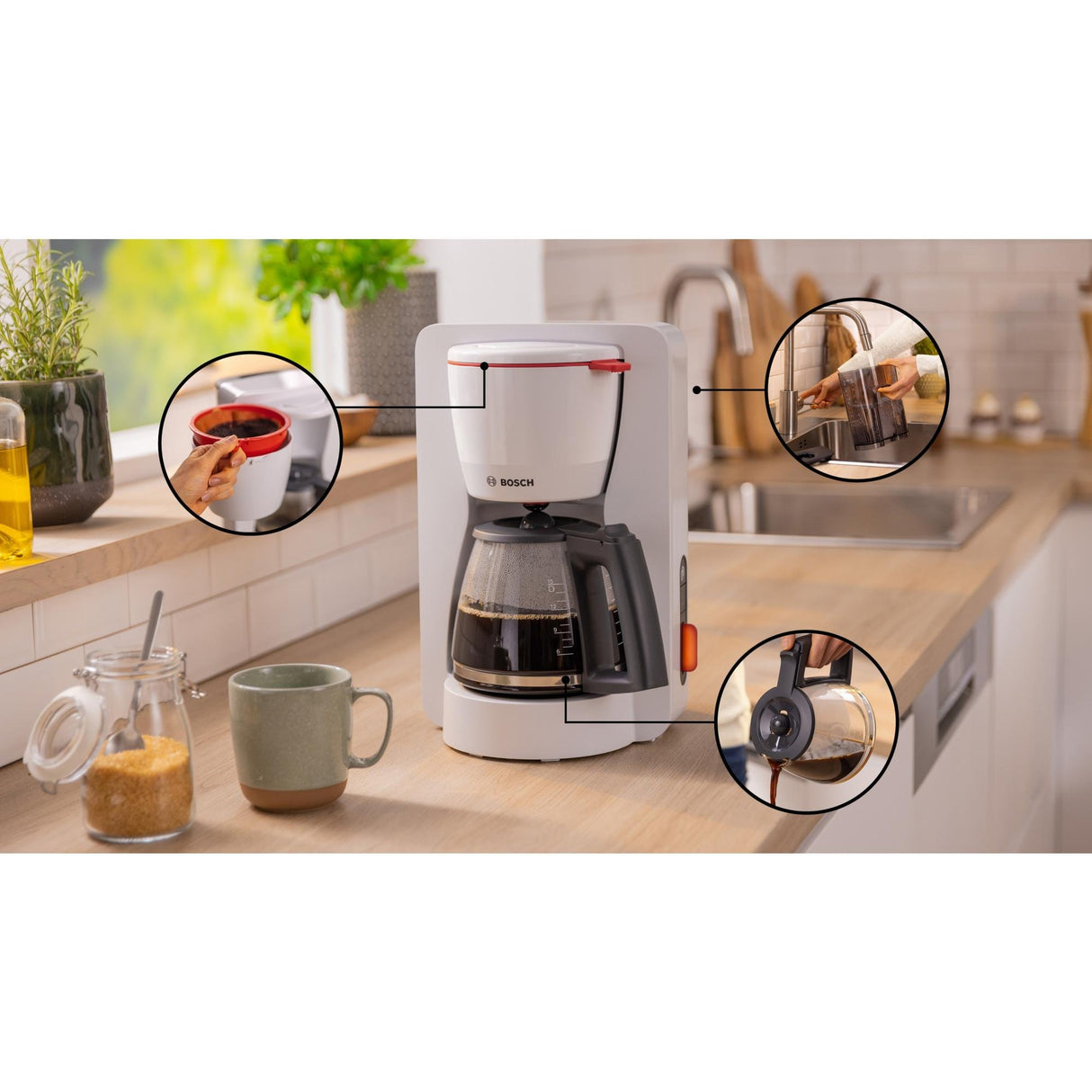 EAN 4242005397075 - Bosch TKA3M131 cafetera eléctrica Manual Cafetera de filtro 1,25 L imagen 7