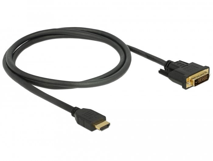 Delock 85652 Video Cable Adapter 1 M Hdmi Type A (Standard) Dvi Black