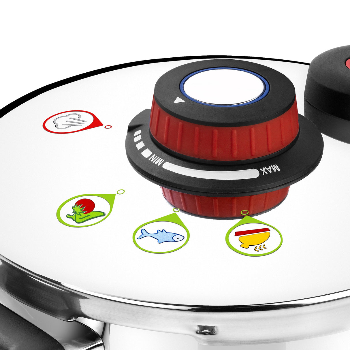 Olla A Presión Selecta Monix M790001 Ø22cm 4l Acero Inoxidable 18/10 Regulador Para Selección Gradual De La Presión