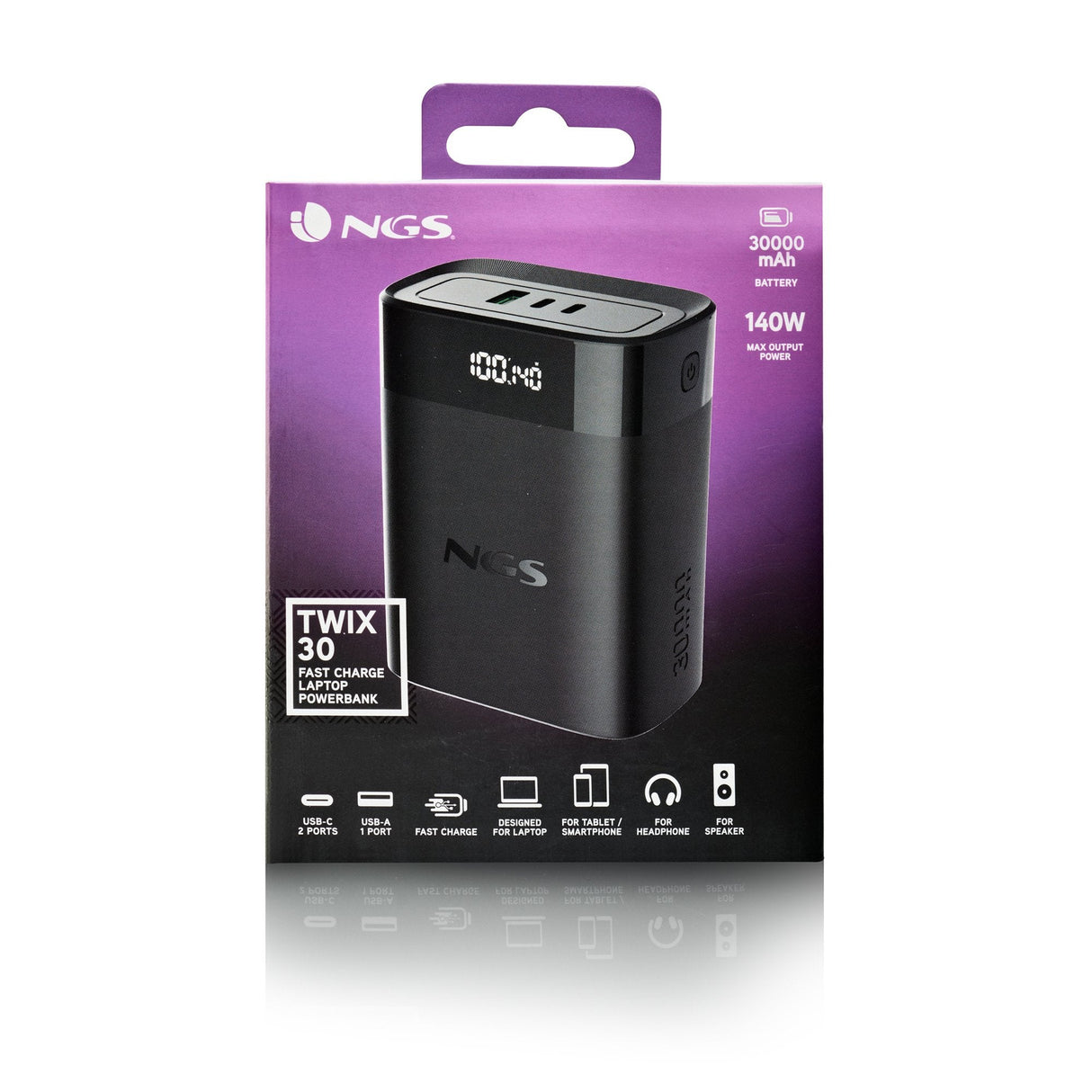 EAN 8435430626445 - NGS TWIX 30 30000 mAh Negro imagen 8