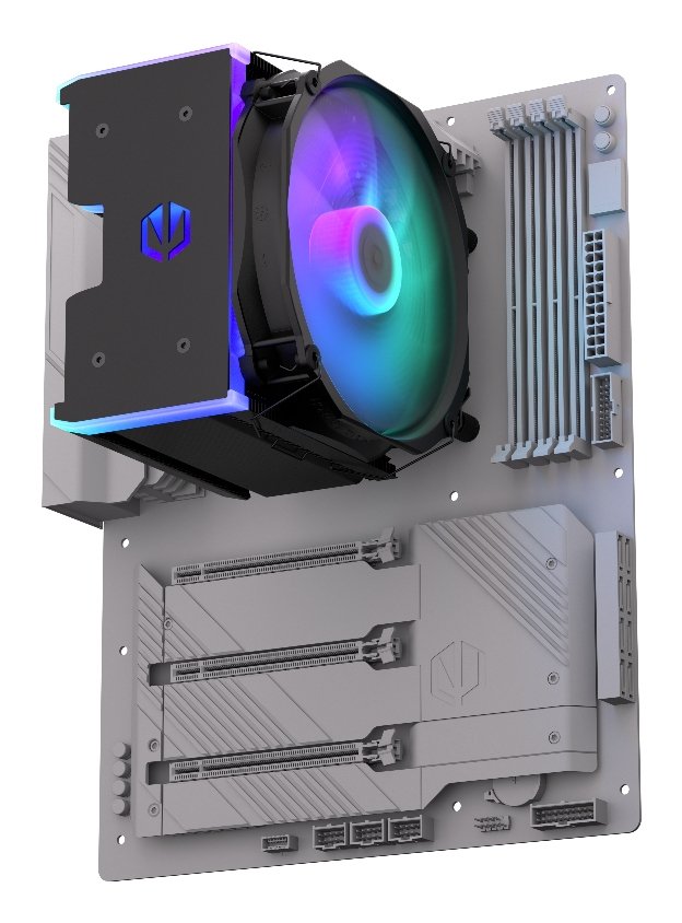 Endorfy Fortis 5 Argb Black, Disipador De Cpu Negro, 140 Mm Ey3a014