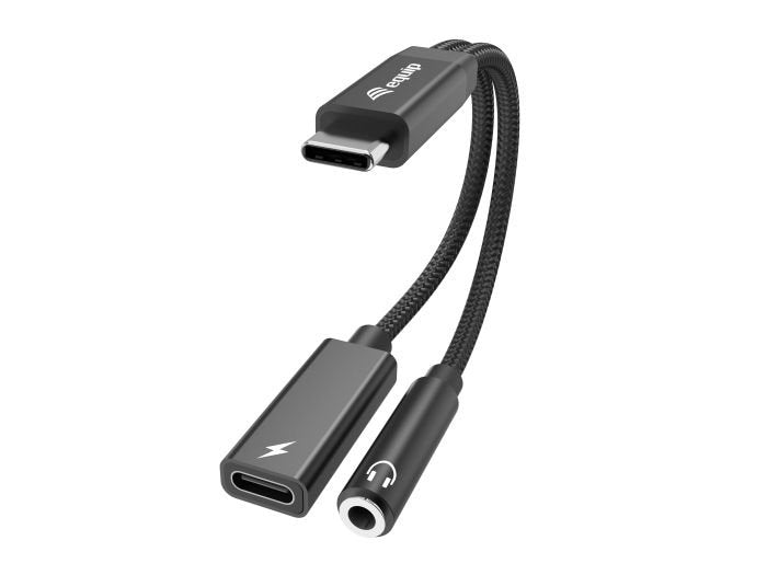 Equip Adapter Usb-C-> 3-Pin 3.5mm M/H Dac 0.12m Negro