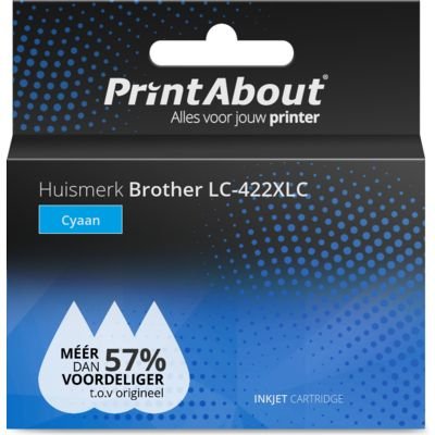 EAN 0616985792276 - PrintAbout LC-422XLC cartucho de tinta Compatible Alto rendimiento (XL) Cian imagen 1