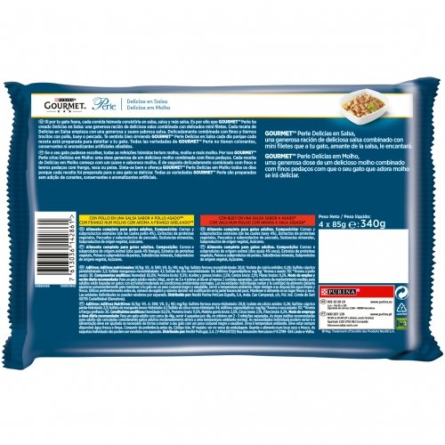 EAN 7613036142847 - Purina GOURMET Perle Delicias 340 g imagen 3
