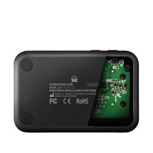 EAN 8595247906472 - Axagon ADSA-D25 base de conexión para disco duro USB 3.2 Gen 1 (3.1 Gen 1) Type micro-B Negro imagen 6