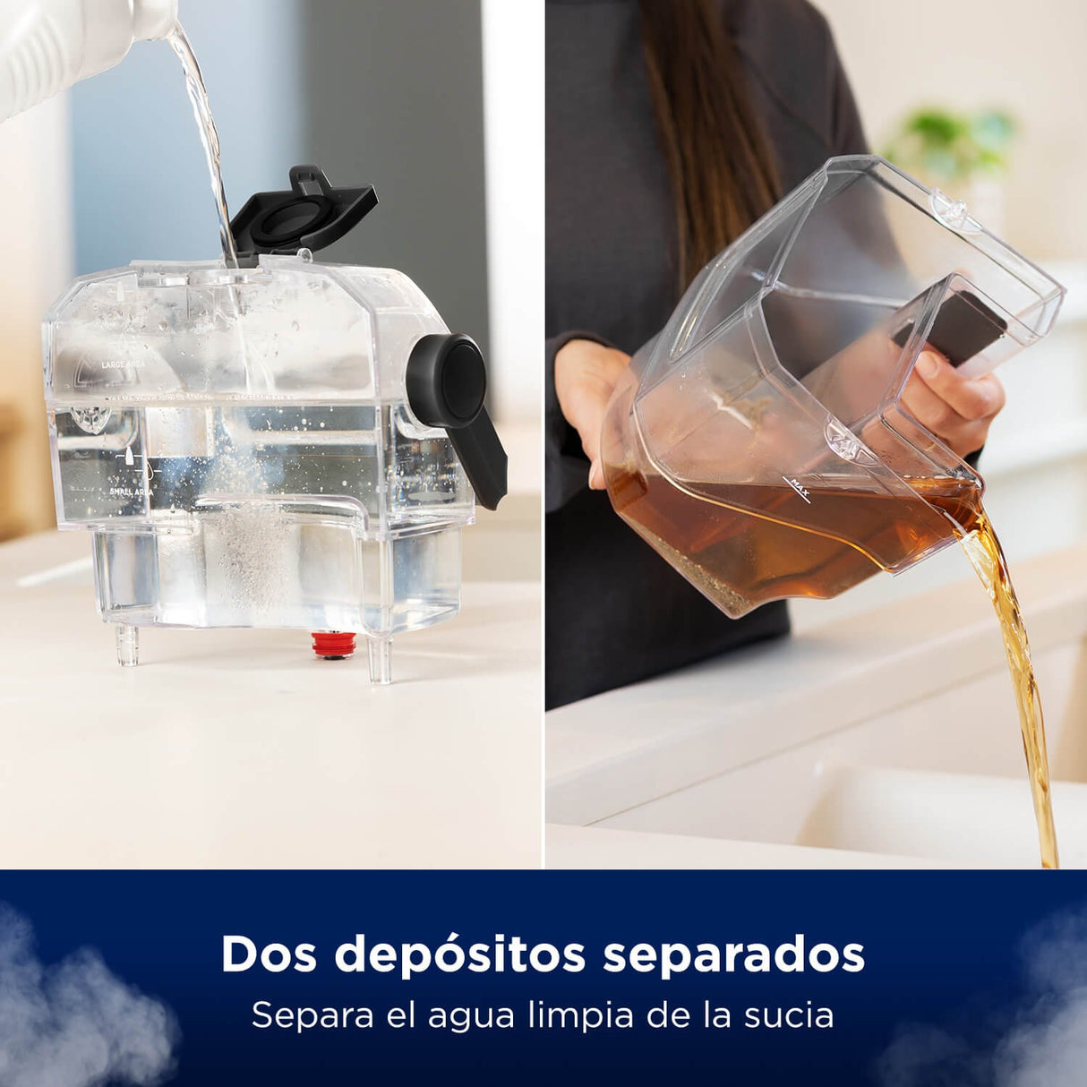 EAN 11120272123 - Bissell SpotClean Hydrosteam Select Limpiador a vapor de cilindro 1,9 L 1000 W Negro imagen 6