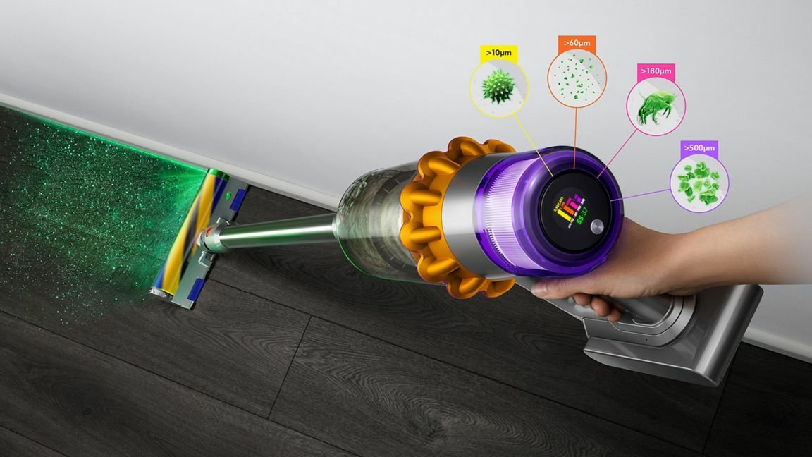 EAN 5025155081761 - Dyson V15 Detect Absolute Aspiradora escoba 2 en 1 Batería Secar HEPA Sin bolsa Oro imagen 3