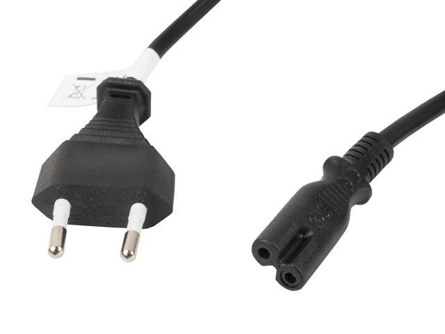 Lanberg Cable De Alimentacion Ca-C7ca-11cc-0018-Bk Conectores Cee 7/16 / Iec320 C7 1.8 Metros