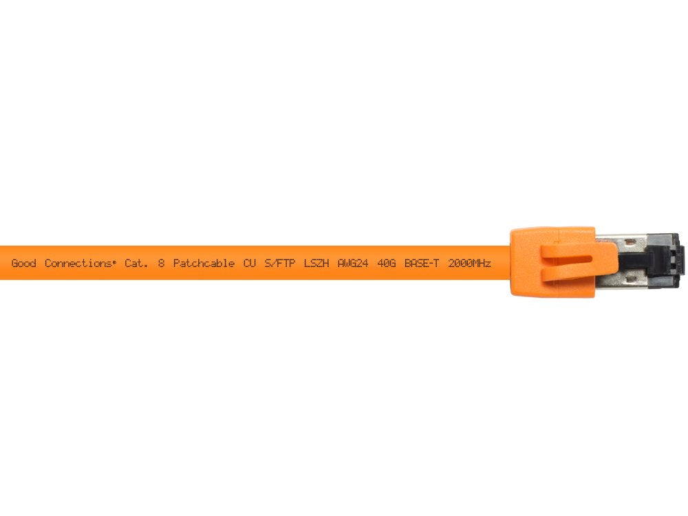 Rns® Cable De Red Cat. 8.1, S Ftp, Pimf, Halogenfrei (Lszh), 2000mhz, 40gbit S, Orange, 1m, Good Connections®