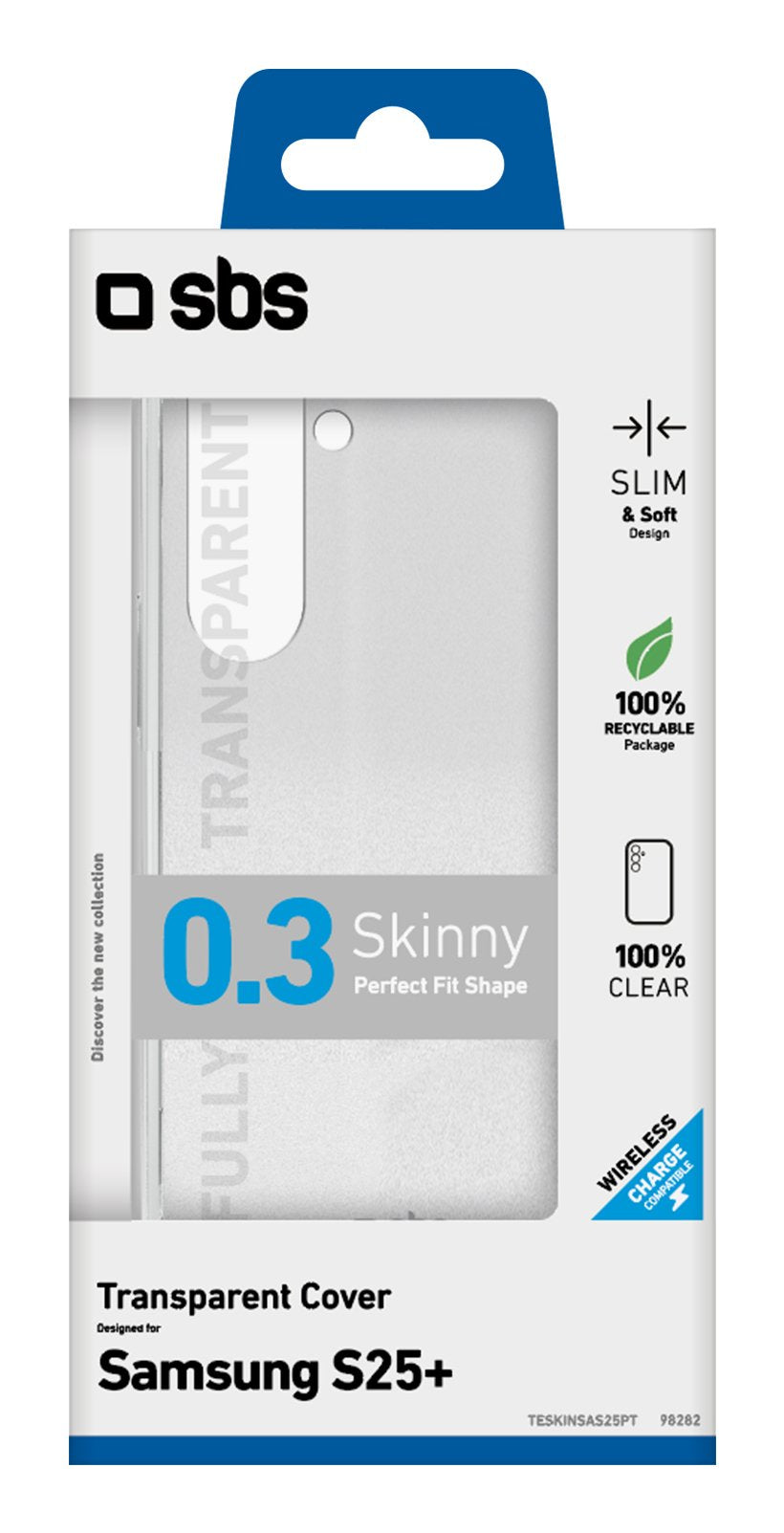 Sbs Skinny Cover Galaxy S25+ Transparent
