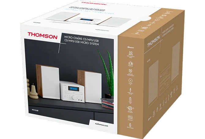 EAN 3499550389081 - Thomson MIC122BT Microcadena de música para uso doméstico 10 W Negro, Plata imagen 7