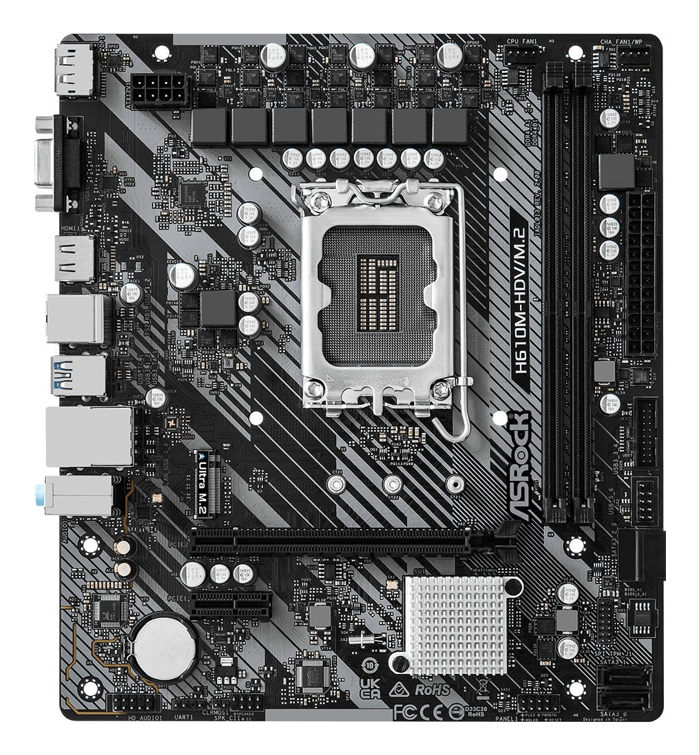 EAN 4710483939860 - Asrock H610M-HDV/M.2 R2.0 Intel H610 LGA 1700 micro ATX imagen 2