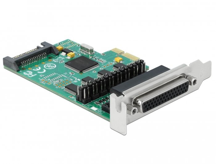 Tarjeta Pci Express Delock 89938 X1 A 4 X Serie Rs-232 Con Fuente De Alimentación