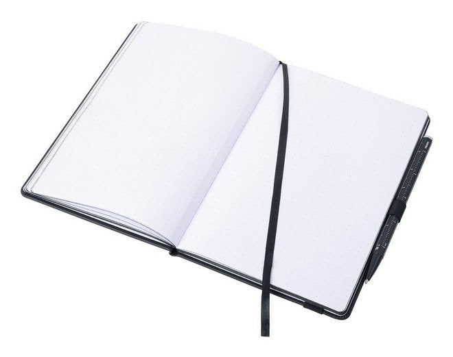 Troika Bloc De Notas Black Slimpad A5 Silberner Stift