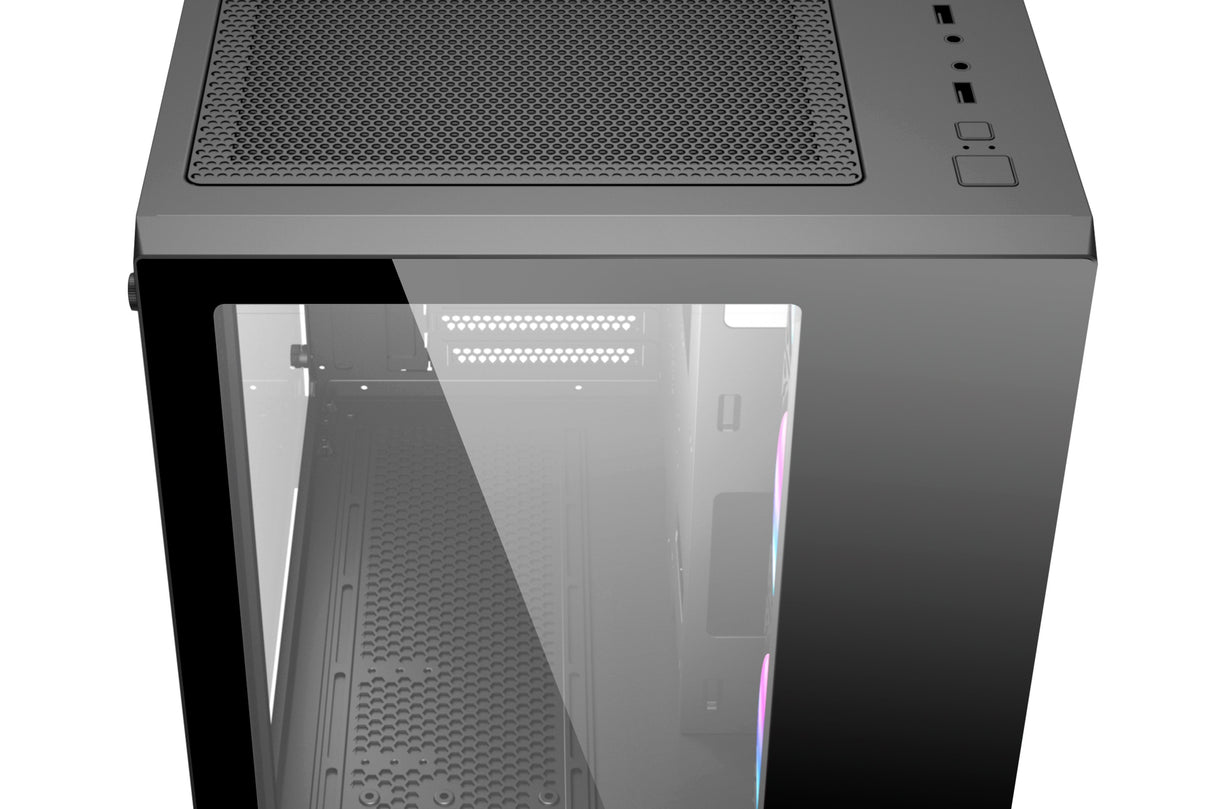 EAN 6974560225514 - ABYSM Danube SAVA 285 BX203 Escritorio Negro, Transparente imagen 4