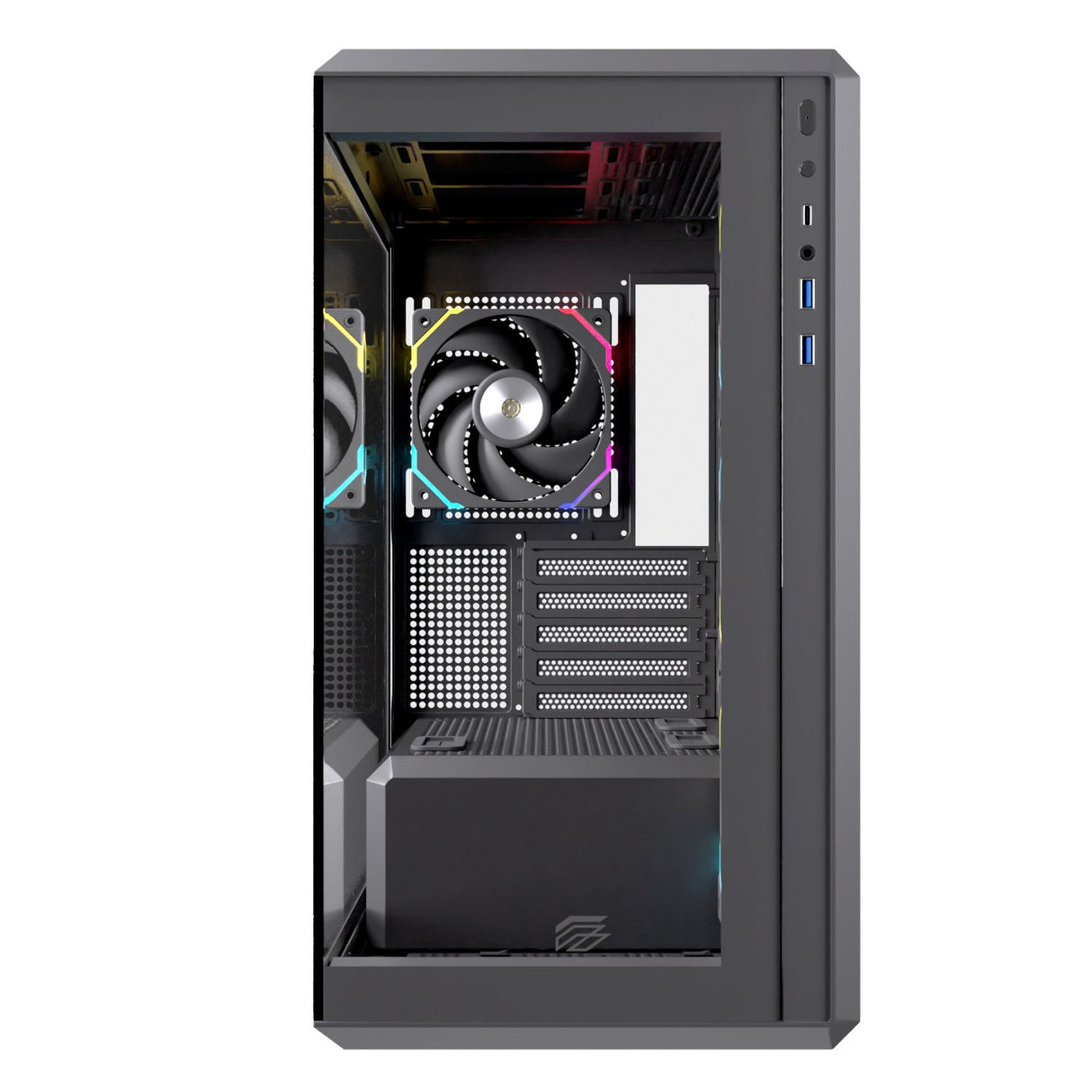 EAN 6977277368963 - Einarex EXCS-ZM-800R-B carcasa de ordenador Midi Tower Negro imagen 4