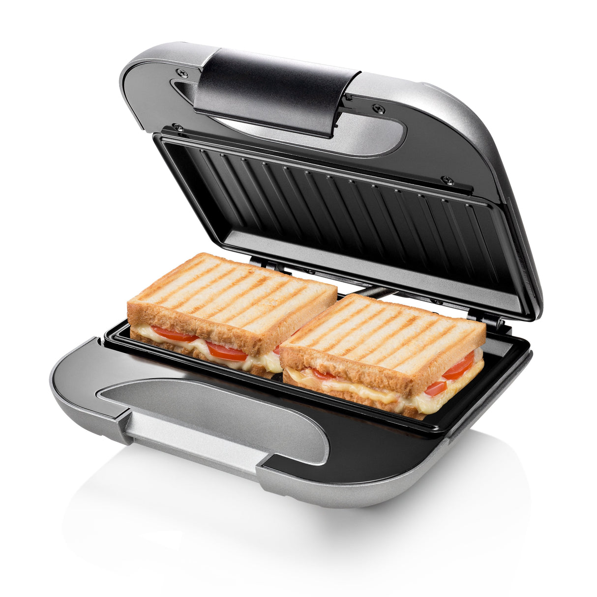 EAN 8713016082497 - Princess 127003 sandwichera 750 W Negro, Plata imagen 11