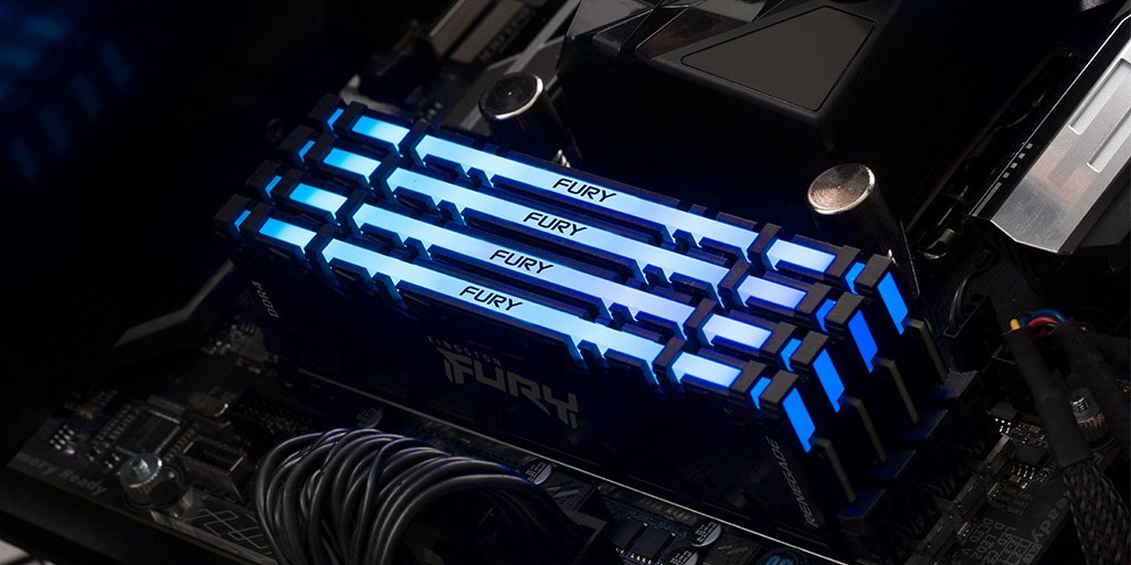 Memoria Kingston Fury Renegade Rgb Ddr4 64gb 2x32gb 3200 Mhz / Pc4-25600 Kf432c16rb2ak2/64