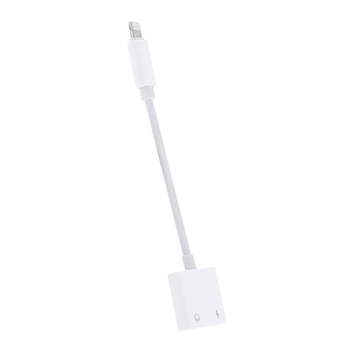 Tnb Way - Adaptador Lightning A Jack De 3,5 Mm Hembra + Lightning Hembra - Blanco
