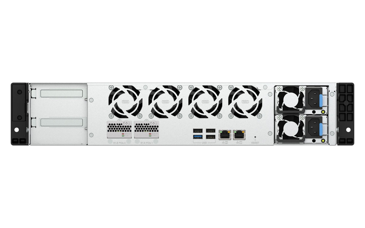 Servidor Nas Qnap Ts-H1065eu-Rp 10 Compartimentos Montaje En Bastidor Sata-600 / Nvme Ram 8 Gb 2.5 Gigabit Ethernet 2u