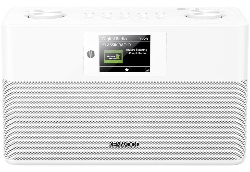 Kenwood Cr-M80dab Dab+ Radio, Grosses Tft Farbdisplay, Bluetooth Blanco