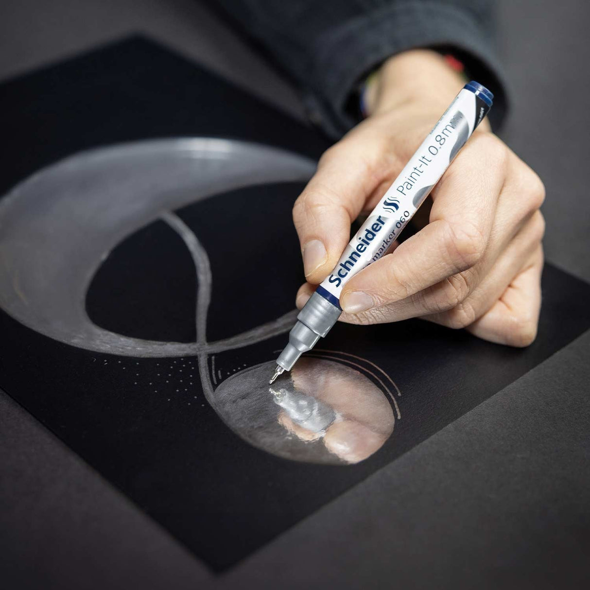 Scheider Marcador Metálico Cromado Paint-It 2 Chrome 0.8mm/2mm Estuche 2 Ud Surtido
