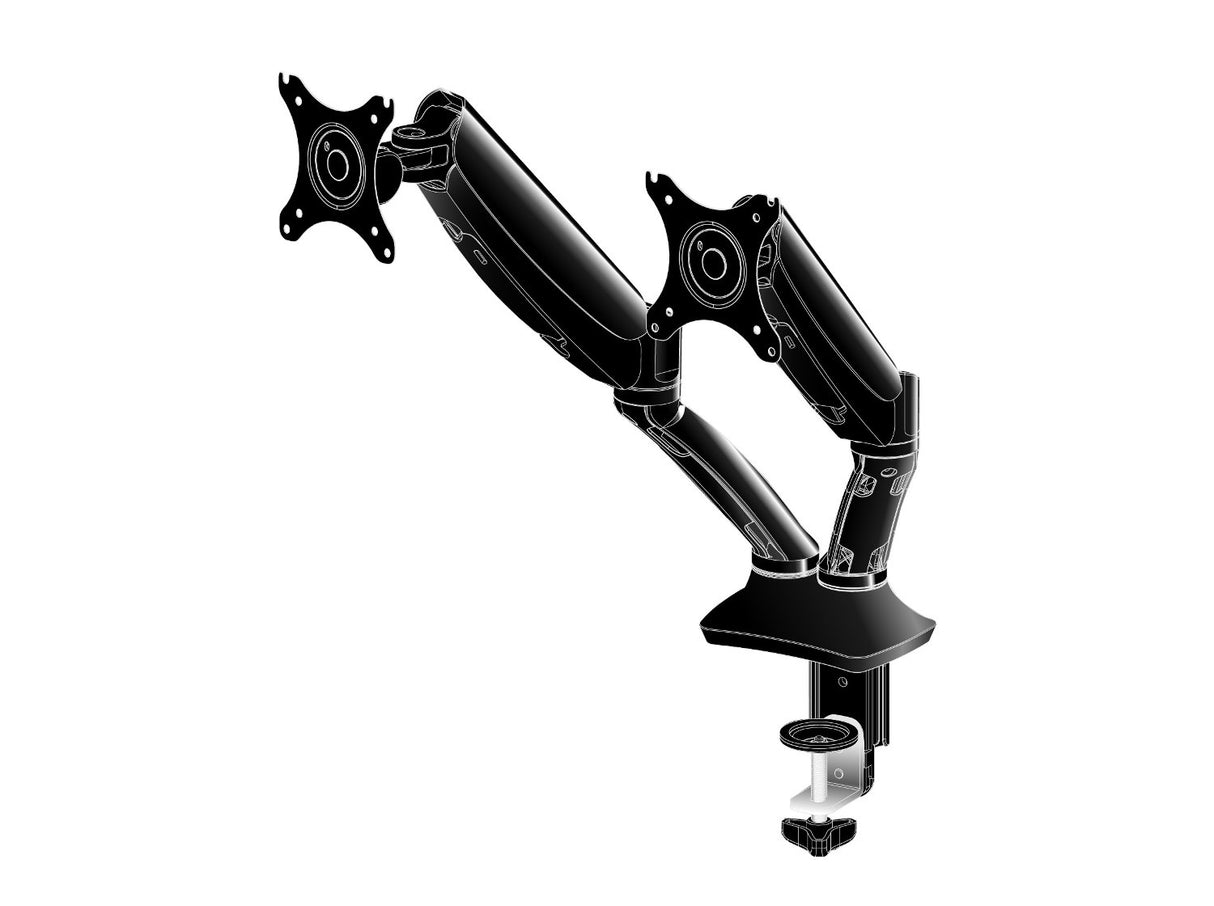 EAN 4948570032129 - iiyama DS3002C-B1 soporte para monitor 68,6 cm (27") Escritorio Negro imagen 11