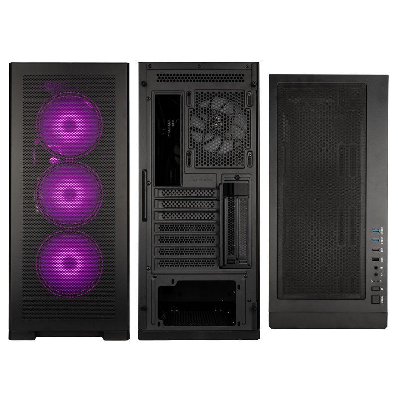 Kolink Unity Meshbay Argb Midi-Tower, Temperojo Glass - Negro