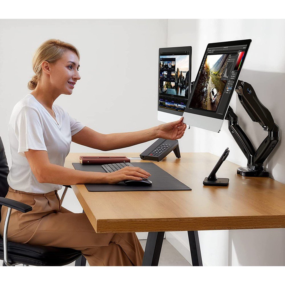 EAN 8059018362138 - Techly ICA-LCD 462B soporte para monitor 81,3 cm (32") Escritorio Negro imagen 5