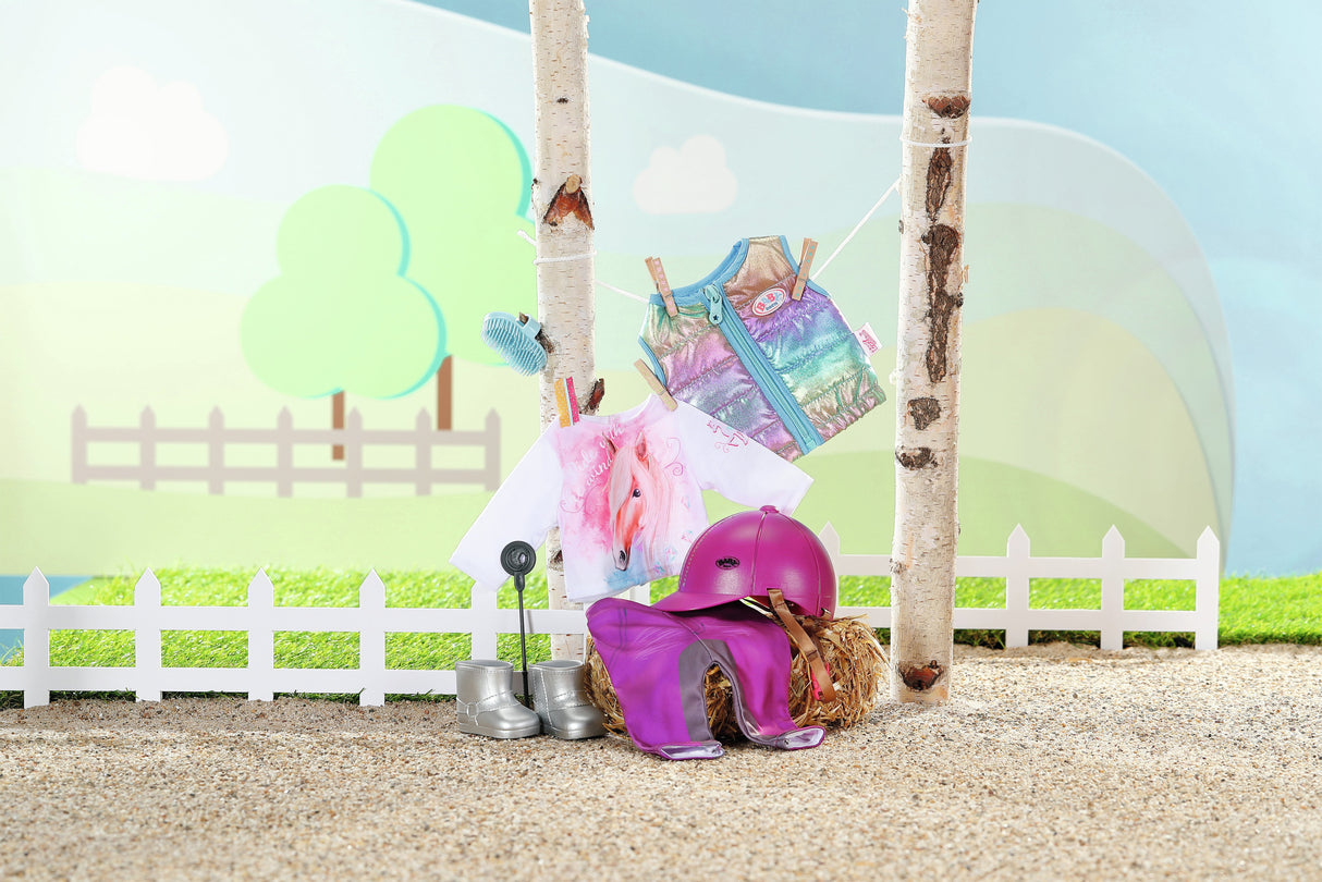 EAN 4001167836194 - BABY born Horse Riding Outfit 43cm Juego de ropita para muñeca imagen 5