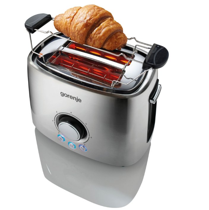 Tostadora Gorenje T1000e, Potencia 1000 W, Acero Inoxidable