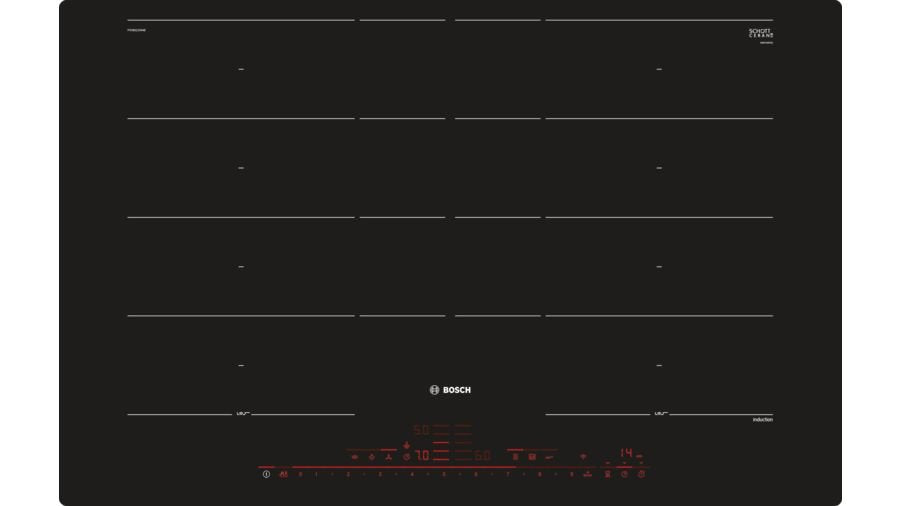 Placa Bosch Hogar Serie Pxy801dw4e 8, Negra Autosuficiente, Home Connect Pxy801dw4e