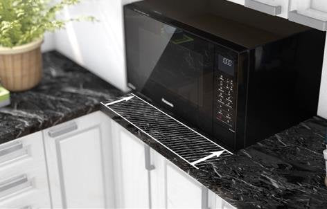 Microondas Panasonic Nn-Ct56 Encimera Combinado 27 L 1000 W Negro