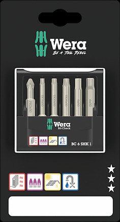 Wera 05073631001 Punta De Destornillador 6 Pieza(S)