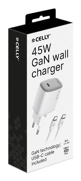 EAN 8021735221395 - Celly UPTC1USBC45WCTC cargador de dispositivo móvil Smartphone, Tableta Blanco Corriente alterna, USB Car imagen 4