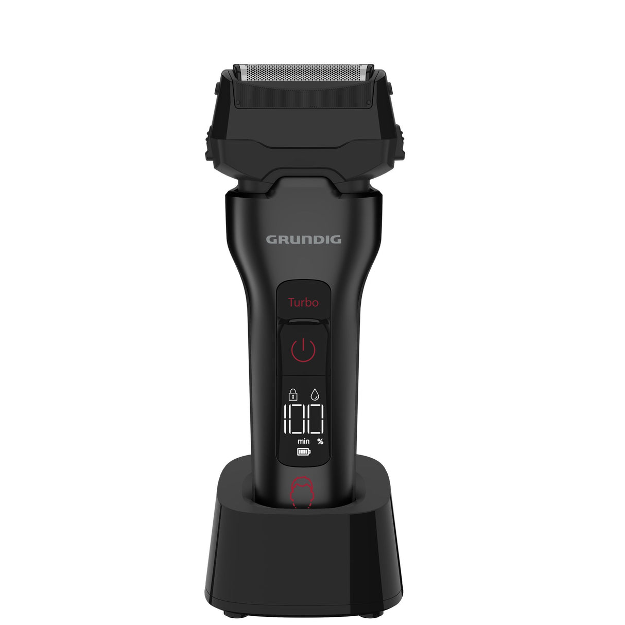 EAN 4013833067481 - Grundig MS 9330 Máquina de afeitar de láminas Recortadora Negro, Rojo imagen 1