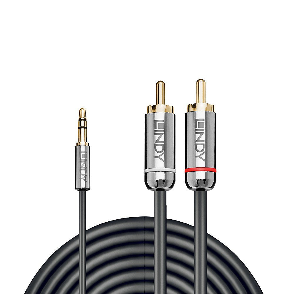 EAN 4002888353373 - Lindy 35337 cable de audio 10 m 3,5mm 2 x RCA Antracita imagen 2