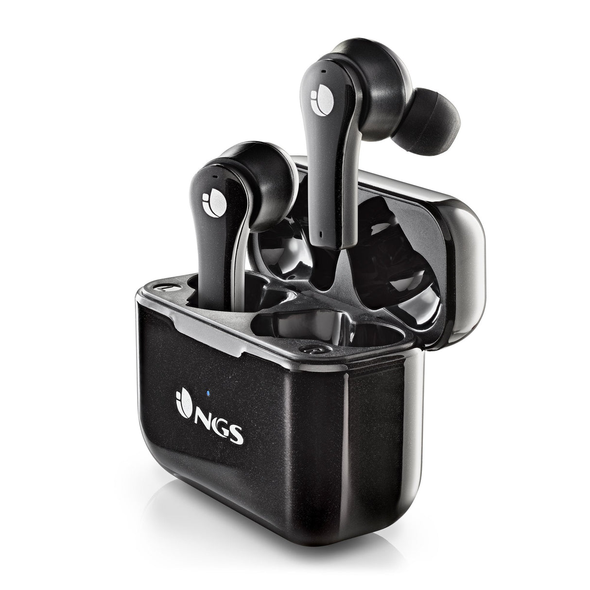 Auriculares Bluetooth Ngs Ártica Bloom Con Estuche De Carga Autonomía 6h Negros