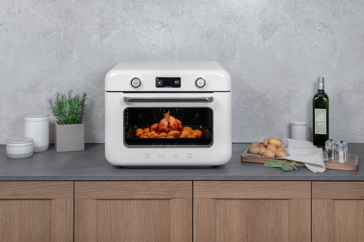 EAN 8017709333843 - Smeg COF01WHEU horno de vapor Pequeño Blanco Botones, Giratorio imagen 17