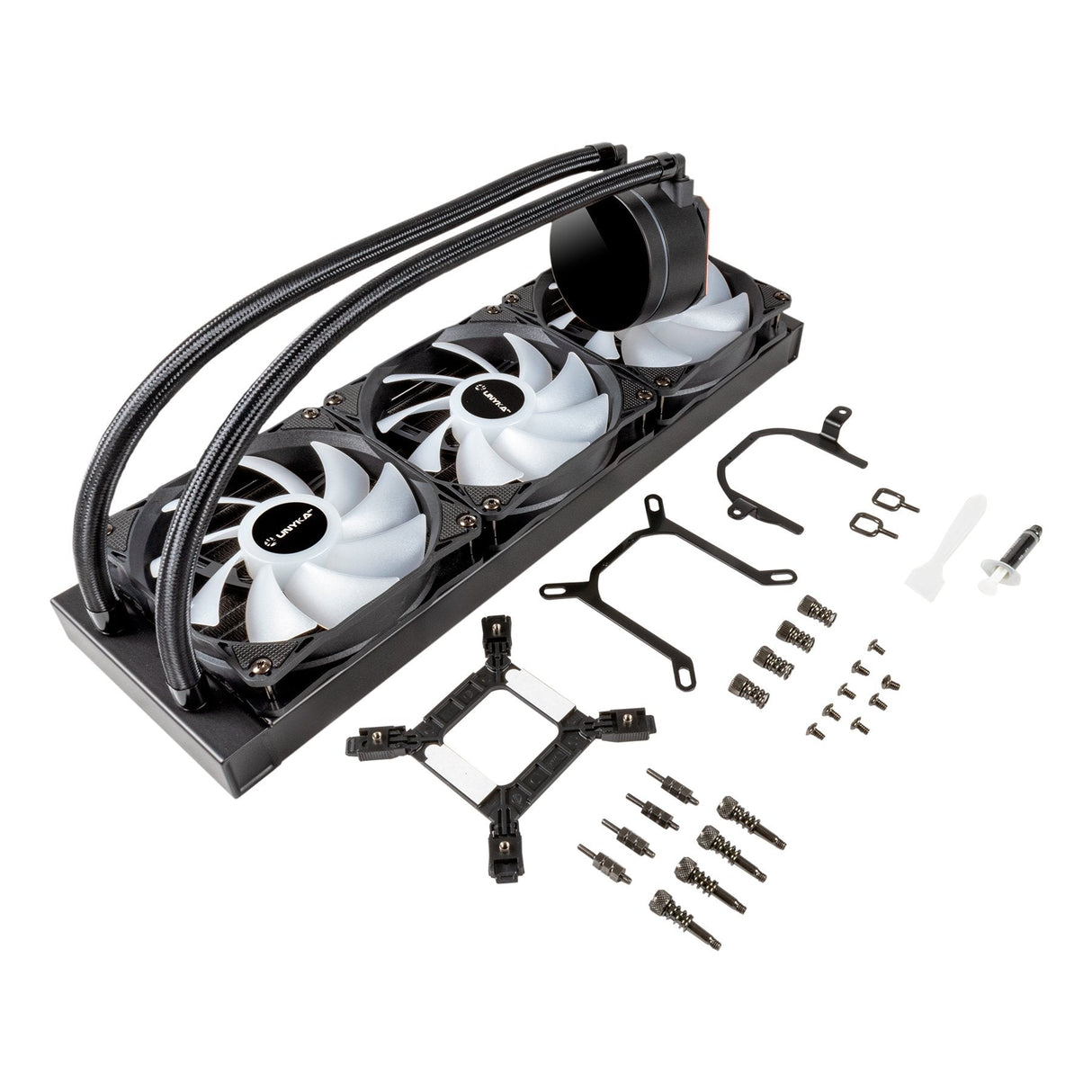 Unykach Aquastorm 360 Kit De Refrigeracion Liquida - 3 Ventiladores 120mm Rgb
