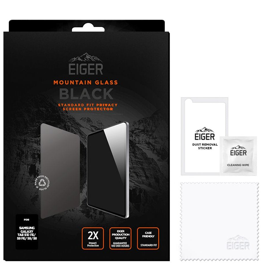 Eiger Sp Mountain Black Privacy Galaxy Tab S10 Fe/S9 Fe