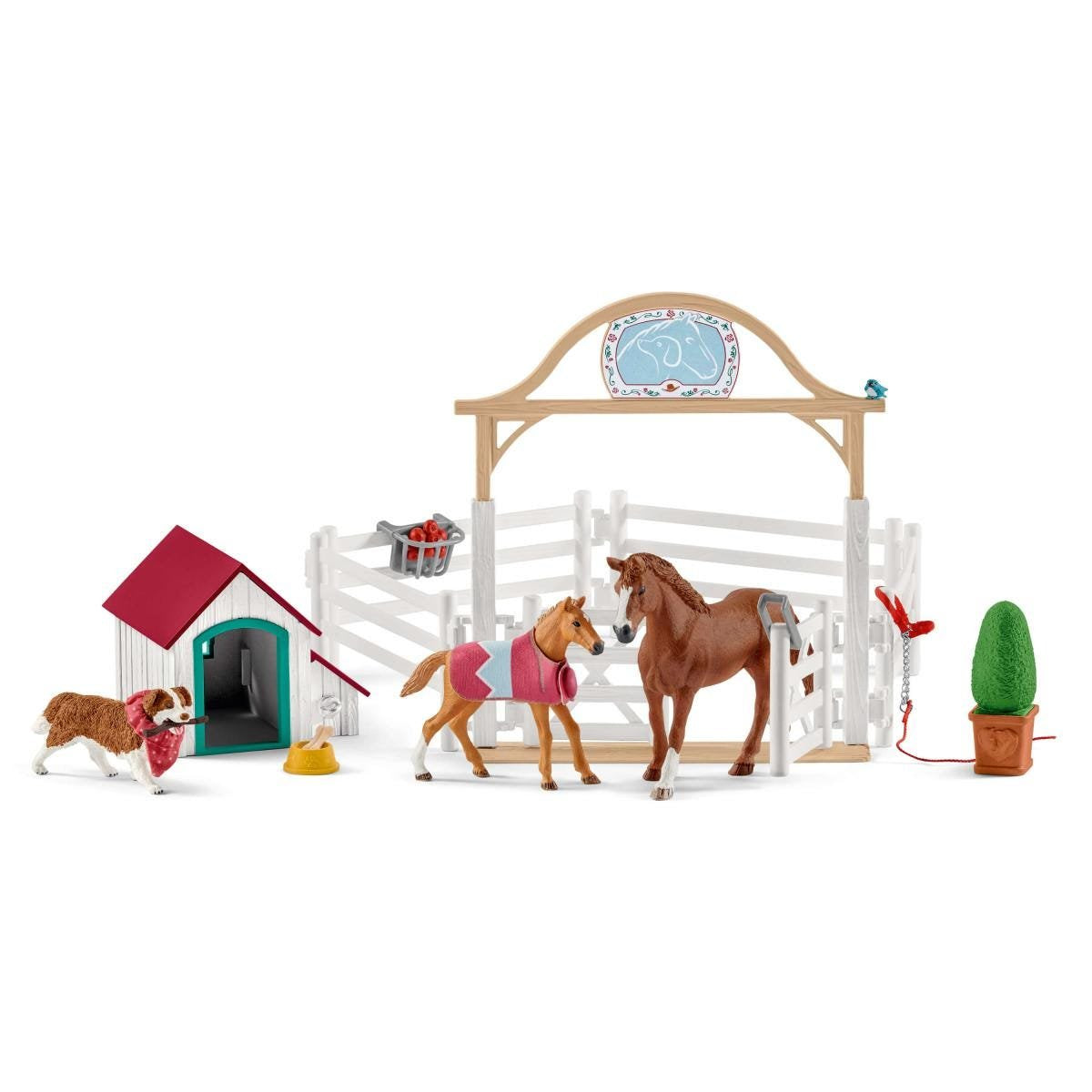 Schleich Horse Club HannahS Guest Horses With Ruby The Dog