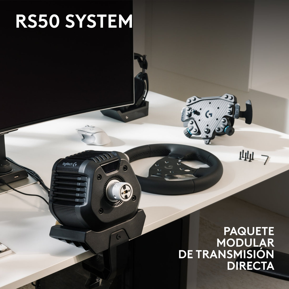 EAN 5099206128026 - Logitech G RS50 System Negro USB 2.0 Analógico PC, Xbox One, Xbox Series S, Xbox Series X imagen 7